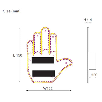 LED Light Hand Gesture Device